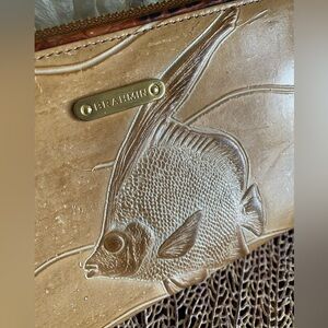 🫧🐠🐡 RARE Brahmin Natural Angel Fish Suri Wallet